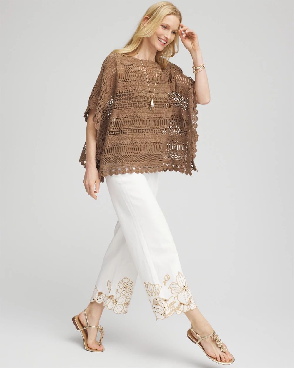 Crochet Lace Poncho | Chico's
